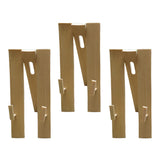 Maxbell 3x Hand Fan Display Stands Bamboo Chinese Folding Fan Holder Base Adjustable