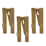 Maxbell 3x Hand Fan Display Stands Bamboo Chinese Folding Fan Holder Base Adjustable