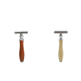 Maxbell 2 Pieces Classic Double Edge Safety Razor Vintage Shaver Aluminium Alloy