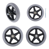 Maxbell 4 Pcs ABS Wheelchair Replacement Front Wheel 5/16" Castor Wheelchairs Supply