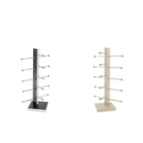 Maxbell 2 Pcs 5 Layers Wood Sunglasses Display Stand Eyeglasses Shelves