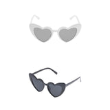 Maxbell 2 Pair Heart Shaped Sunglasses Women Party Eyewear Eyeglasses Fashion Shades
