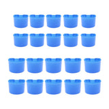 Maxbell 20 Pcs Pigeons Sand Cups Bird Food Water Container Plastic Bowl for Cage
