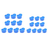 Maxbell 20 Pcs Pigeons Sand Cups Bird Food Water Container Plastic Bowl for Cage