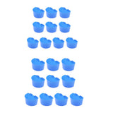 Maxbell 20 Pcs Pigeons Sand Cups Bird Food Water Container Plastic Bowl for Cage