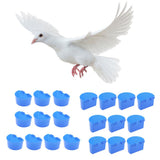 Maxbell 20 Pcs Pigeons Sand Cups Bird Food Water Container Plastic Bowl for Cage