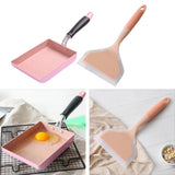 Maxbell Aluminum Non-stick Fry Pan Omelette Skillet with Silicone Spatula Turner Kit