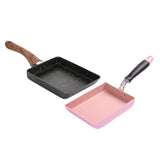 Maxbell 2 Pcs Aluminum Non-Stick Kitchen Fry Pan Tamagoyaki Omelette Cookware 5"x7"