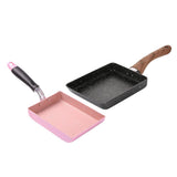 Maxbell 2 Pcs Aluminum Non-Stick Kitchen Fry Pan Tamagoyaki Omelette Cookware 5"x7"