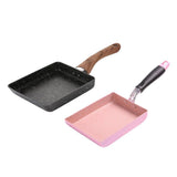 Maxbell 2 Pcs Aluminum Non-Stick Kitchen Fry Pan Tamagoyaki Omelette Cookware 5"x7"