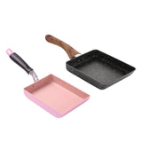 Maxbell 2 Pcs Aluminum Non-Stick Kitchen Fry Pan Tamagoyaki Omelette Cookware 5"x7"