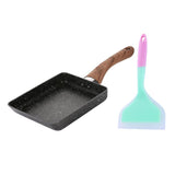 Maxbell Aluminum Non-stick Fry Pan Tamagoyaki Steak Skillet with Spatula