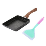 Maxbell Aluminum Non-stick Fry Pan Tamagoyaki Steak Skillet with Spatula