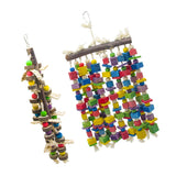 Maxbell 2pcs Bird Chew Toy Parrot Cage Hanging Toys For Parakeets Cockatiels Conures