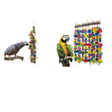 Maxbell 2pcs Bird Chew Toy Parrot Cage Hanging Toys For Parakeets Cockatiels Conures