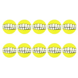 Maxbell 10x Cute Dog Balls Chew Toy Sound Toys Chew Toys For Small Medium Dog Puppy