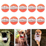 Maxbell 10x Cute Dog Balls Chew Toy Sound Toys Chew Toys For Small Medium Dog Puppy