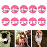 Maxbell 10x Cute Dog Balls Chew Toy Sound Toys Chew Toys For Small Medium Dog Puppy