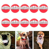 Maxbell 10x Cute Dog Balls Chew Toy Sound Toys Chew Toys For Small Medium Dog Puppy