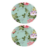 Maxbell 2pcs Waterproof Table Cover Kitchen Tablecloth 47" Reusable Floral Pattern