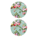 Maxbell 2pcs Waterproof Table Cover Kitchen Tablecloth 47" Reusable Floral Pattern