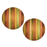 Maxbell Pack of 2 Waterproof Table Cover Decorative Tablecloth 1.5m Colorful Wood