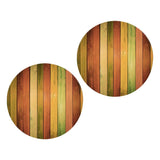 Maxbell Pack of 2 Waterproof Table Cover Decorative Tablecloth 1.5m Colorful Wood