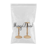 Maxbell Wooden Hat Rack Cap/Wig Holder Freestanding Display Storage Styling Stand 2x