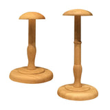 Maxbell Wooden Hat Rack Cap/Wig Holder Freestanding Display Storage Styling Stand 2x