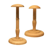 Maxbell Wooden Hat Rack Cap/Wig Holder Freestanding Display Storage Styling Stand 2x