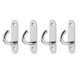 Maxbell 4pcs M8 Wall Mount Hook Stainless Steel Pad Eye Plate for Yoga Swing Boat