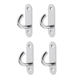 Maxbell 4pcs M8 Wall Mount Hook Stainless Steel Pad Eye Plate for Yoga Swing Boat