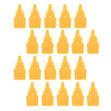 Maxbell 20x Flat Wind Jet Air Blower Air Knife Nozzle Spray 3 Holes 1/4" BSPT Yellow