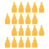 Maxbell 20x Flat Wind Jet Air Blower Air Knife Nozzle Spray 3 Holes 1/4" BSPT Yellow