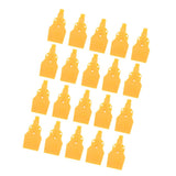 Maxbell 20x Flat Wind Jet Air Blower Air Knife Nozzle Spray 3 Holes 1/4" BSPT Yellow