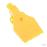 Maxbell 20x Flat Wind Jet Air Blower Air Knife Nozzle Spray 3 Holes 1/4" BSPT Yellow