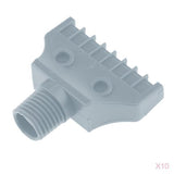 Maxbell 10PCS 1/4" Thread size, Flat Wind Jet Air Blowing Nozzle Spray F Type