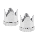 Maxbell 2pcs Brass Airbrush Crown Shape Needle Cap Air Brush Accessories Part Silver