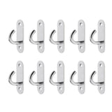 Maxbell 10pcs M5 Wall Hook Hanger Stainless Steel Pad Eye Plate for Yoga Swing Boat