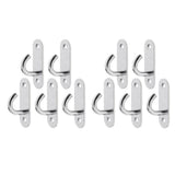 Maxbell 10pcs M5 Wall Hook Hanger Stainless Steel Pad Eye Plate for Yoga Swing Boat