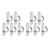 Maxbell 10pcs M5 Wall Hook Hanger Stainless Steel Pad Eye Plate for Yoga Swing Boat