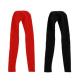 Maxbell 1/4 Doll Colorful Pencil Pants for BJD Doll Clothes Skinny Pants Black & Red