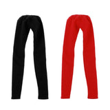 Maxbell 1/4 Doll Colorful Pencil Pants for BJD Doll Clothes Skinny Pants Black & Red
