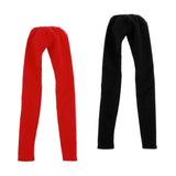 Maxbell 1/4 Doll Colorful Pencil Pants for BJD Doll Clothes Skinny Pants Black & Red