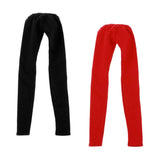Maxbell 1/4 Doll Colorful Pencil Pants for BJD Doll Clothes Skinny Pants Black & Red