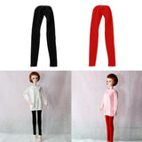 Maxbell 1/4 Doll Colorful Pencil Pants for BJD Doll Clothes Skinny Pants Black & Red