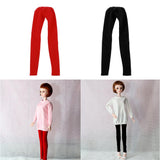 Maxbell 1/4 Doll Colorful Pencil Pants for BJD Doll Clothes Skinny Pants Black & Red