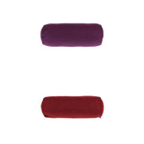 Maxbell 2pcs Neck Roll Bolster Pillow Round Massage Footrest Cushion Purple/Red