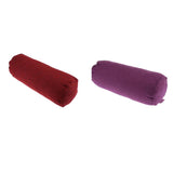 Maxbell 2pcs Neck Roll Bolster Pillow Round Massage Footrest Cushion Purple/Red