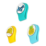 Maxbell 3 Pack Magnetic Golf Hat Clip Golf Ball Marker with Detachable Pattern Plate